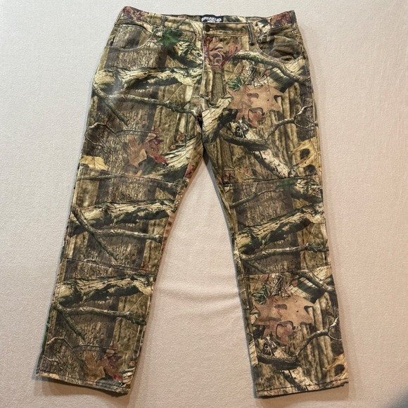 Mossy Oak Break-Up Infinity Camo Fleece Hunting Pants Men's 40x32 (fits 39x29) - Picture 1 of 14